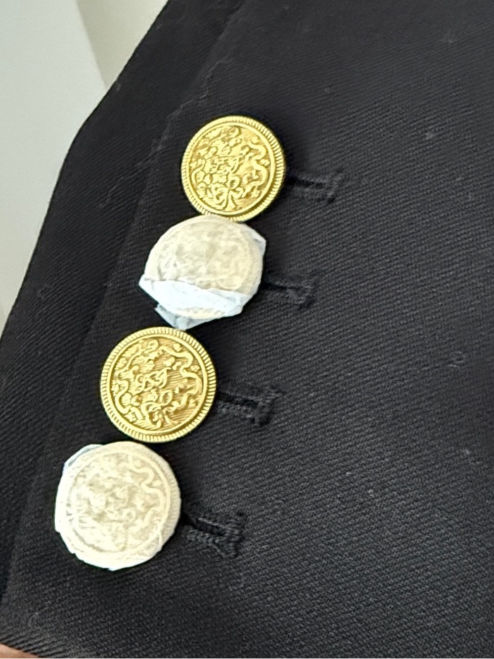 NEW LoveShackFancy Pantonia Black Wool Blend Peplum Blazer Jacket {$645} Size 8 - Picture 7 of 9